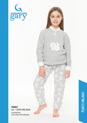 PIGIAMA BAMBINA M/L S20057 Tellini S.r.l. Ingrosso Abbigliamento